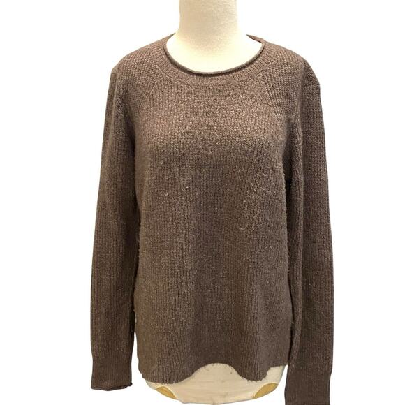 Kuhl Faye Brown Knit Merino Wool Blend Mock Neck Sweater Women's Size M - Picture 1 of 9